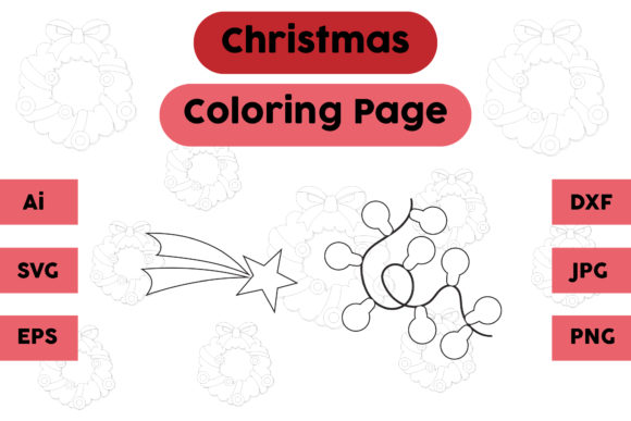 A Cozy Crafting Asset: The Christmas Coloring Page Star Lamp Set