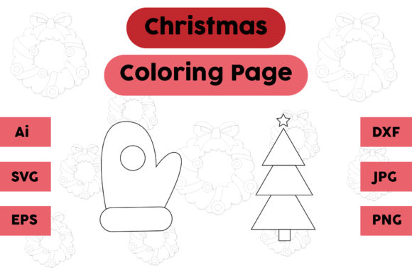 A Craft Review of the Christmas Glove Tree Coloring Graphics