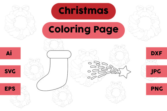 A Crafter's Review of the Christmas Coloring Page Socks Star Set Graphics