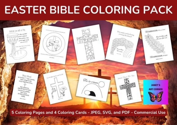 A Designer's Review: Can This Easter Bible Coloring Pack Go Beyond Paper?