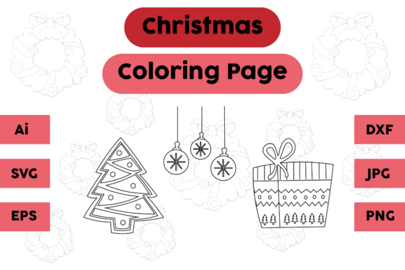 A Designer's Review of Christmas Coloring Page Gift Tree Set 20