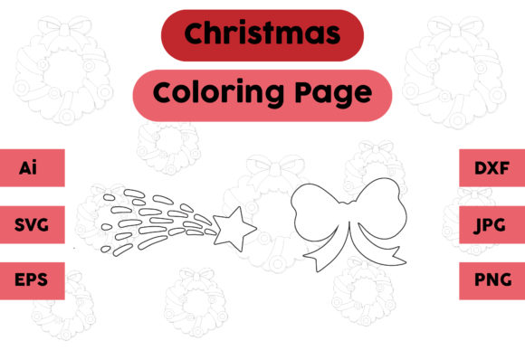 A Digital Publisher's Review of Christmas Coloring Page Star Tie Set 02
