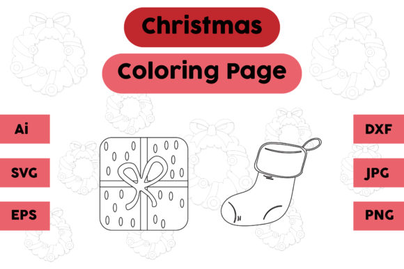 A Graphic Designer's Review of the Christmas Coloring Page Gift Socks Set