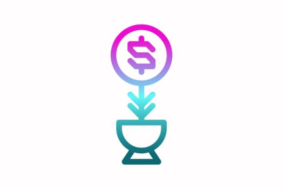 A Growth Rainbow Icon for Modern Brand Graphics