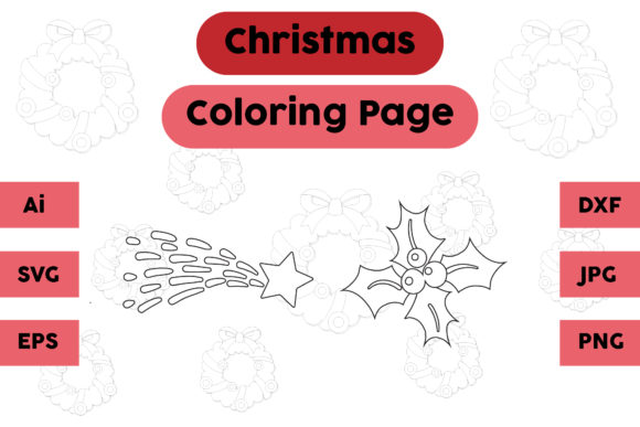 A Practical Review of Christmas Coloring Page Star Plum Set 02