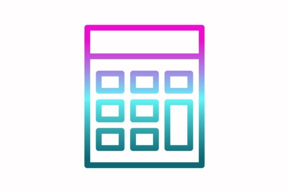 A Vibrant Calculator Icon for Creative Graphics