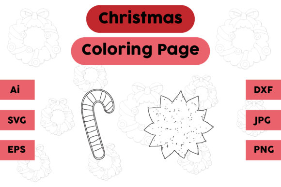 Christmas Candy Decor Graphics: A Coloring Pages Asset Review