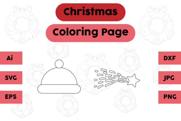 Christmas Hat Star Set: A Graphic Asset for Editorial Holiday Magic