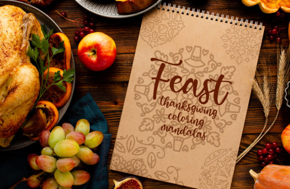 Feast Mandalas: Thanksgiving Graphics for Craft & Content