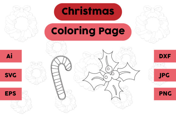 Reviewing the Candy Plum Christmas Coloring Page Graphics