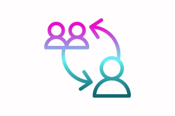 Shift Rainbow Coloring Icon: A Vibrant Graphics Asset for Creative Icons
