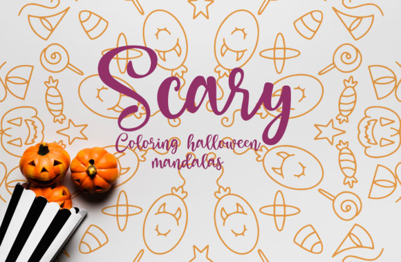 Spooky Halloween Mandalas for Craft and Graphic Projects